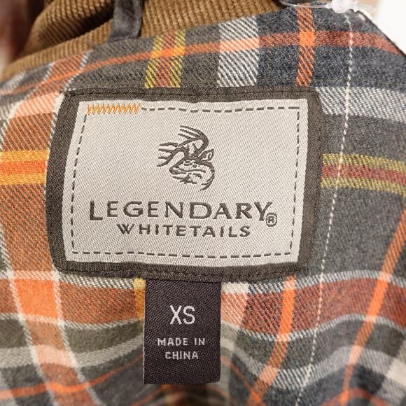 New Legendary Whitetails Jacket Mens XS Corduroy Collar Flannel Lined - Picture 6 of 12